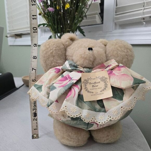 Bouffant bear Potbelly Teddy By Sheri Nickell Vintage 1989 Snickelldoodles NWT - Picture 8 of 8